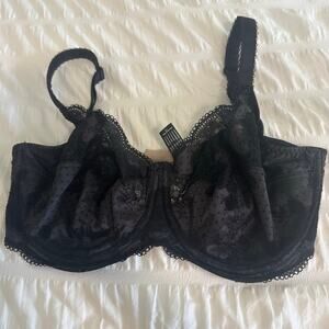 Black Panache Lace T-Shirt Bra Size 36H